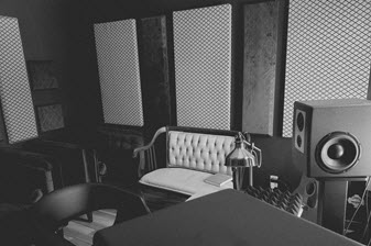 A producer and songwriters room at the top music studio in Central, Florida.